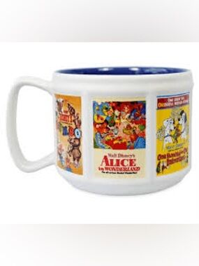 Disney Classics Movie Dumbo Alice Cinderella Peter Pan Poster Coffee Mug